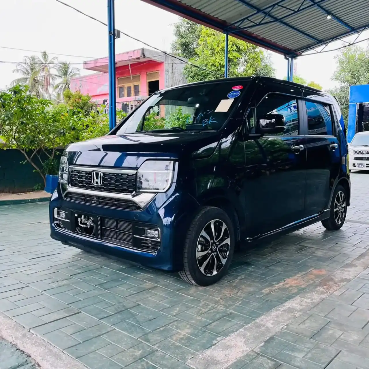 Metallic Blue Honda N WGN 2024 Petrol detail view 6 - SMT Motor Hub Negombo